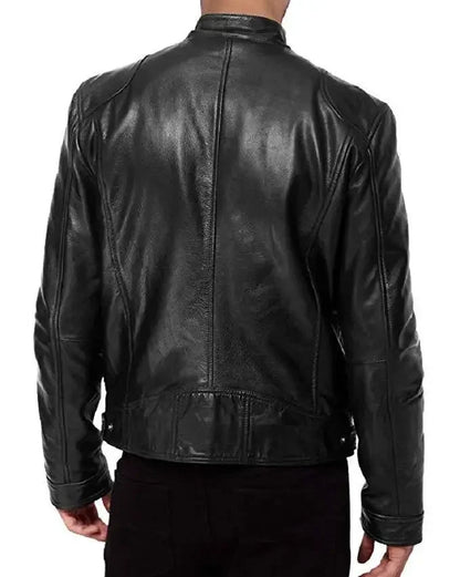 Montaigne® | Veste en Cuir Décontractée