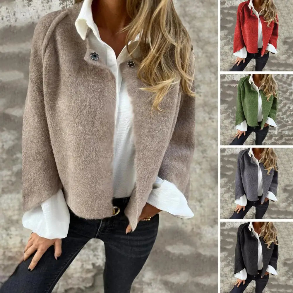 Aurora™ – Manteau En Laine À Col Rond Et Manches Longues