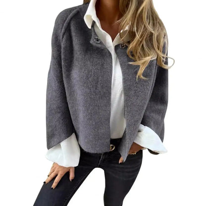 Aurora™ – Manteau En Laine À Col Rond Et Manches Longues