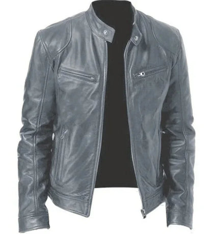 Montaigne® | Veste en Cuir Décontractée