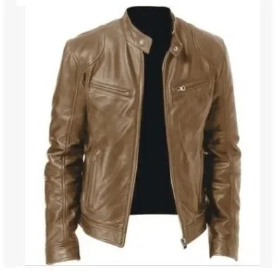 Montaigne® | Veste en Cuir Décontractée