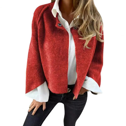Aurora™ – Manteau En Laine À Col Rond Et Manches Longues