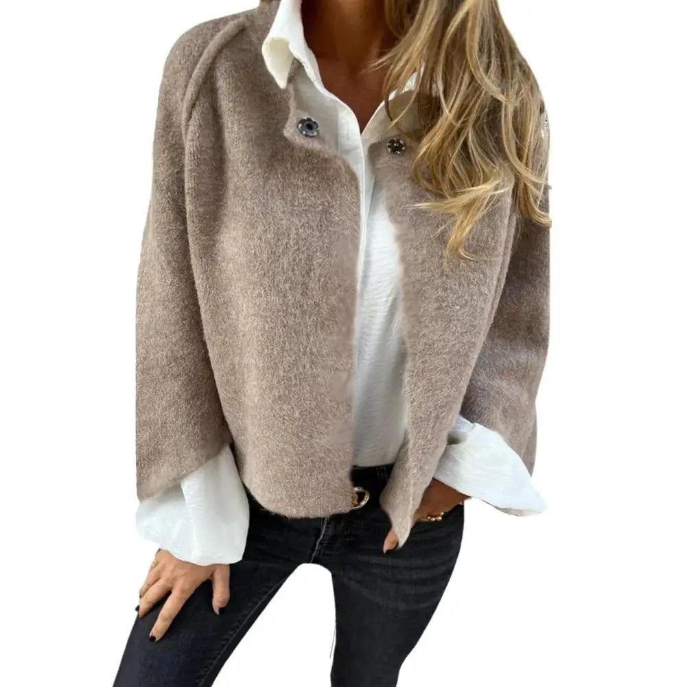 Aurora™ – Manteau En Laine À Col Rond Et Manches Longues