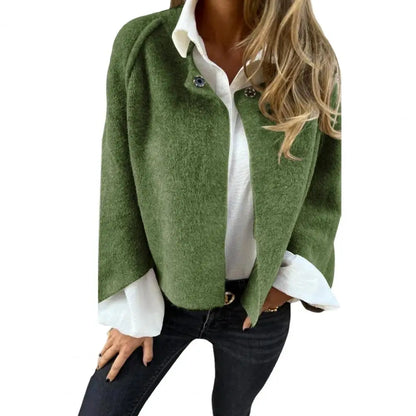 Aurora™ – Manteau En Laine À Col Rond Et Manches Longues
